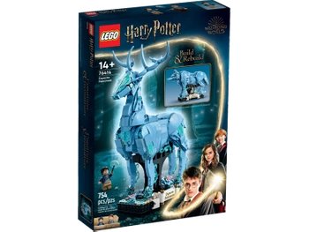 Klocki Lego Harry Potter 76414 Expecto Patronum 2 w 1, 754 el., można zbudować patronusa jelenia lub wilka, 2 figurki, duży zestaw, oryginalne, wiek 14 lat+