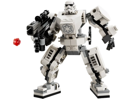 Klocki Lego Star Wars 75370 Mech Szturmowca, 138 elementów, mini figurka Szturmowiec z mechem, super prezent dla miłośników Gwiezdnych Wojen, oryginalne klocki Lego, wiek dziecka 6+