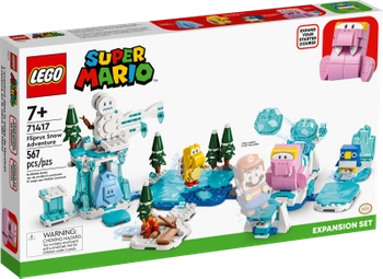 Klocki Lego Super Mario 71417 Śniegowa przygoda Fliprusa – zestaw rozszerzający, 567 elementów, figurki Fliprus, Freezie, Koopa Troopa i mały pingwin, zabawka dla siedmiolatków i starszych dzieci