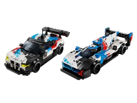 Klocki Lego Speed Champions 76922 Samochody wyścigowe BMW M4 GT3 & BMW M Hybrid V8, 676 elementów, oryginalne klocki, idealne jako prezent dla chłopca 9+