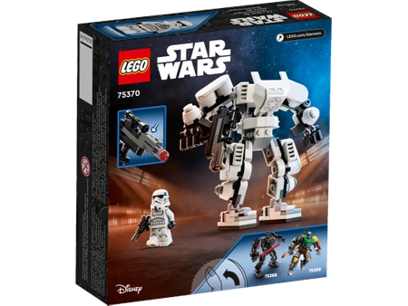 Klocki Lego Star Wars 75370 Mech Szturmowca, 138 elementów, mini figurka Szturmowiec z mechem, super prezent dla miłośników Gwiezdnych Wojen, oryginalne klocki Lego, wiek dziecka 6+