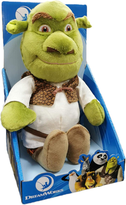 DreamWorks, Shrek, pluszowa maskotka w blistrze, 28 cm, bardzo miły plusz, idealny prezent, dla dzieci w każdym wieku