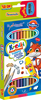 Kredki ołówkowe dwustronne z temperówką, 12 sztuk, Bambino