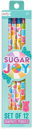 Ołówki grafitowe w drewnianej oprawie - Sugar JOY, 12 sztuk