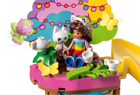 Klocki Lego Koci Domek Gabi 10787 Przyjęcie w ogrodzie Wróżkici, 130 elementów, figurki Gabi, Kiciuś Panduś i Wróżkicia, oryginalne klocki, dla dziewczynek w wieku 4 lata+