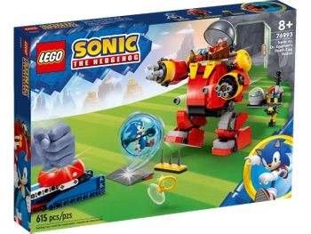 Klocki Lego Sonic the Hedgehog 76993 Sonic kontra dr Eggman i robot Death Egg, 615 elementów, oryginalne klocki dla fanów gry i filmu, wiek dziecka 8+