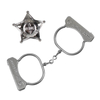 Gonher, Zabawkowe kajdanki i odznaka, Zestaw Małego Szeryfa, metalowe, do zabawy w szeryfa i bandytów, wiek dziecka 3+