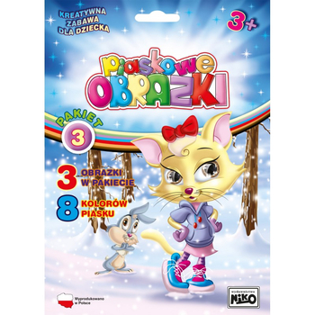 Piaskowe obrazki: Pakiet 3 Kotek BL