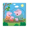 Dino Toys, Świnka Peppa, Puzzle baby dla najmłodszych dzieci Rodzina Peppy, 3-w-1, od 3 do 5 elementów, dla maluszków w wieku 2 lata+