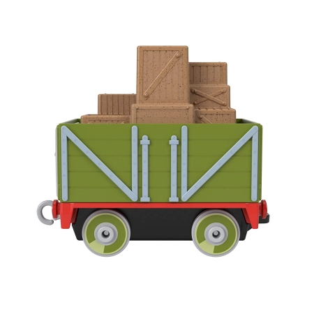 Tomek i Przyjaciele, Mały nieznośny wagonik troublesome truck, wykonany z metalu, plastikowe koła i ładunek, Mattel, wiek dziecka 3+