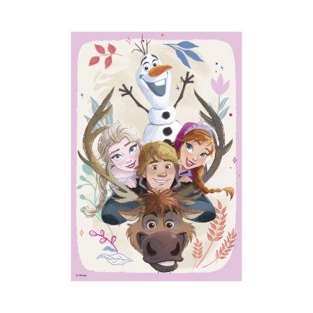 Dino Toys, Kraina Lodu, Puzzle Anna i Elsa, 2 x 77 el.