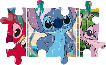 Disney Stitch, puzzle dla dzieci 24 Maxi, duży obrazek 62 x 42 cm, 24 el., wiek dziecka 3+