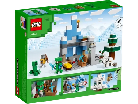 Klocki Lego Minecraft 21243 Ośnieżone szczyty, 304 elementy, oryginalne, idealne jako prezent dla dzieci 8+