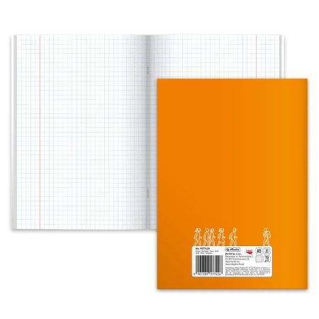 Herlitz, Zeszyt w kratkę do fizyki, format A5, 60 kartek, Fizyka, gramatura 70g