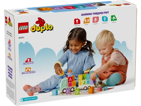 Klocki Lego Duplo 10421 Ciężarówka z alfabetem, 36 kolorowych elementów, idealne klocki dla najmłodszych dzieci