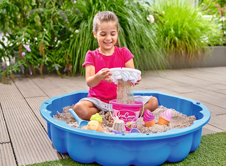 Foremki do piasku - Plażowy różowy zestaw do lodów 5