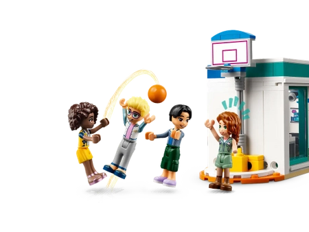 Klocki Lego Friends 41731 Międzynarodowa szkoła w Heartlake, 985 elementów, oryginalny duży zestaw, 5 mini laleczek, budynek szkoły z klasami, idealny pomysł na prezent dla dziewczynek w wieku 8 lat+