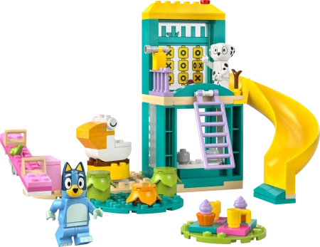 Klocki Lego Bluey 11201 Blue i Łatka na placu zabaw, 104 elementy, wiek dziecka 4+