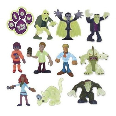 Zestaw 10 figurek Scooby Doo Glow-in-the-Dark, Character Group