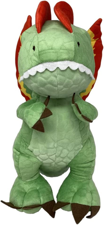 Park Jurajski, Jurassic World Dominion, Maskotka pluszowa Dinozaur Dilofozaur 30 cm, miły plusz, oficjalna zabawka na licencji, wiek 0+