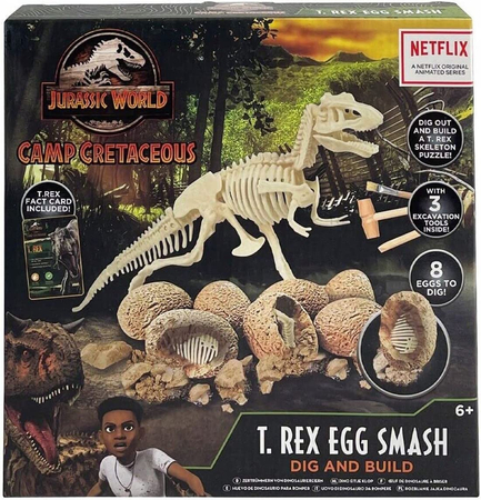 Jurassic World, Zestaw do kopania skamielin dinozaura T. Rex - Dig and Build