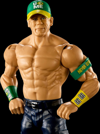 WWE Wrestling, Figurka John Cena, 17 cm, od Mattel, oryginalna, licencyjna, wiek dziecka 6 lat+