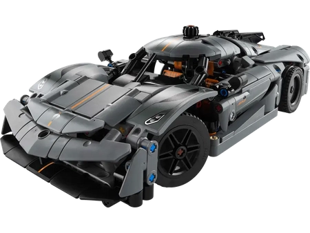 Klocki Lego Technic 42173  Szary hipersamochód Koenigsegg Jesko Absolut, 801 elementów, oryginalne Lego dla dzieci 10+