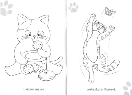 Kolorowanka dla dzieci, Maluszkowe malowanki Kotki BL, 16 stron, idealna na podróż