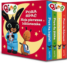 HarperKids, Królik Bing, 4 książeczki w etui do czytania i układania, Pora spać, moja pierwsza biblioteczka