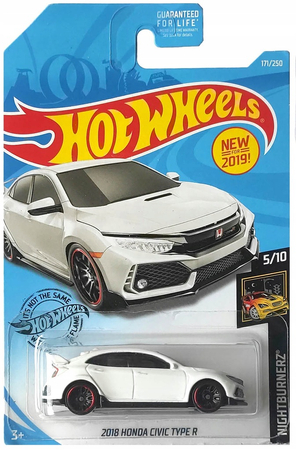 Hot Wheels, Autko resorak 2018 Honda Civic Type R, seria HW NightBurnerz