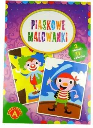 Piaskowe malowanki: klaun i pirat