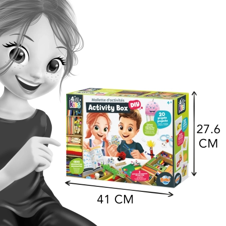 Buki France, Duży zestaw kreatywny i plastyczny Pudełko Aktywności, 20 wzorów, 800 el., dla dzieci w wieku 4+