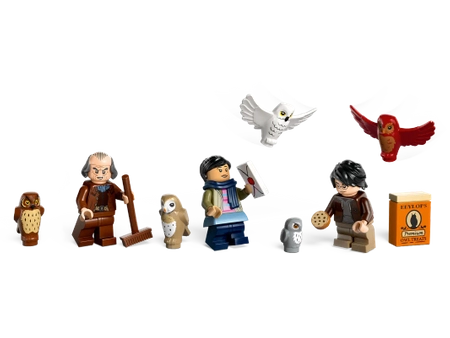 Klocki Lego Harry Potter 76430 Sowiarnia w Hogwarcie, 364 el., 3 mini figurki postaci i 5 figurek zwierząt, wiek dziecka 8+