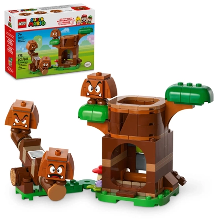 Klocki Lego Super Mario 71433 Goomba i plac zabaw, 173 el., w tym 3 figurki Goombów, dla fanów gry, wiek 7+