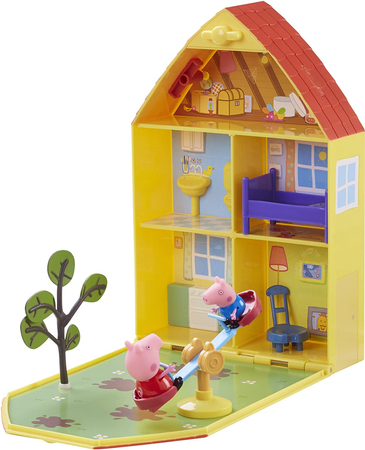Świnka Peppa - zabawka - Domek i Ogródek - 2 figurki