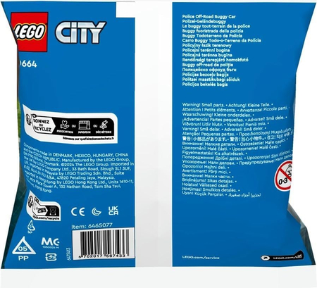 Klocki Lego City 30664 Policyjny łazik terenowy, 36 elementów, oryginalne klocki, wiek dziecka 5+