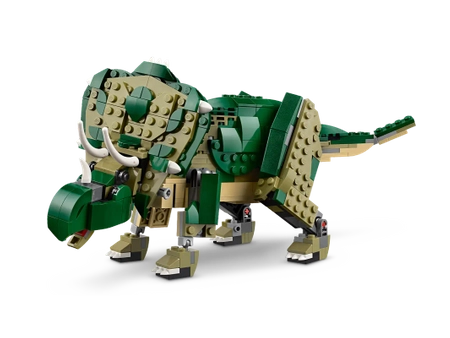 Klocki Lego Creator 3-w-1 31151 Tyranozaur, możliwość zbudowania 3 różnych dinozaurów: tyranozaura, triceratopsa lub pterodaktyla, aż 626 elementów, klocki oryginalne, szybka dostawa, wiek dziecka 9 lat+