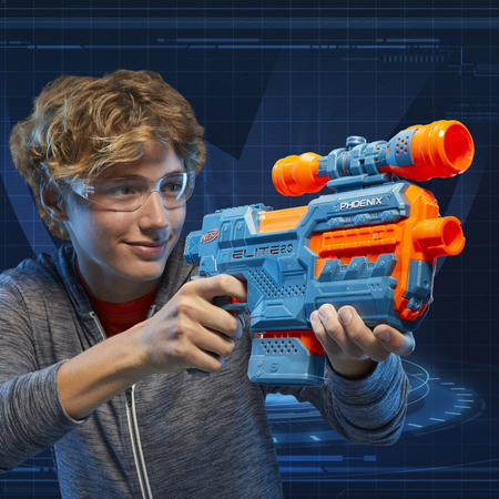Pistolet NERF Elite Phoenix - półautomat - plus 12 strzałek, Hasbro, E9961