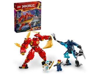 Klocki Lego Ninjago 71808 Mech żywiołu ognia Kaia, 322 elementy, 4 mini figurki figurki, prezent dla fanów, wiek dziecka 7+