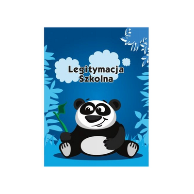 Okładka na legitymację szkolną - Panda