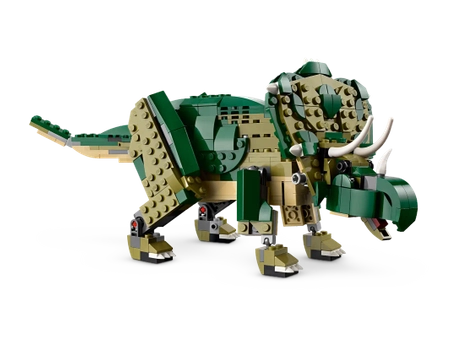 Klocki Lego Creator 3-w-1 31151 Tyranozaur, możliwość zbudowania 3 różnych dinozaurów: tyranozaura, triceratopsa lub pterodaktyla, aż 626 elementów, klocki oryginalne, szybka dostawa, wiek dziecka 9 lat+