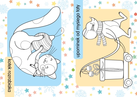 Książeczka Kolorowanka z tatuażami Pierwsza Gwiazdka, 16 tatuaży, oprawa miękka, format 14 x 20 cm, 16 stron