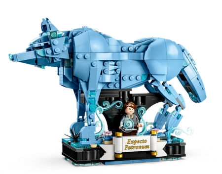 Klocki Lego Harry Potter 76414 Expecto Patronum 2 w 1, 754 el., można zbudować patronusa jelenia lub wilka, 2 figurki, duży zestaw, oryginalne, wiek 14 lat+