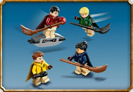 Klocki Lego Harry Potter 76416 Quidditch - Kufer, 599 elementów, boisko do quidditcha, 4 figurki, oryginalne klocki, zestaw z filmu, wiek dziecka 9 lat+