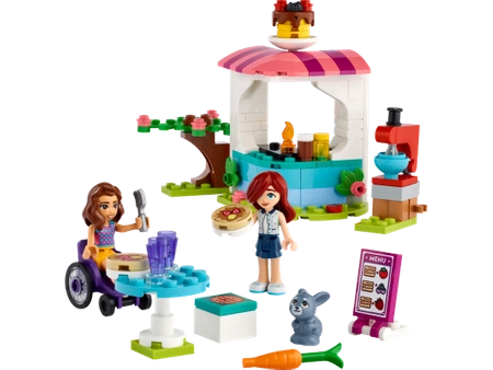 Klocki Lego Friends 41753 Naleśnikarnia, 157 elementów, figurki Luna i Paisley, Zabawa w robienie naleśników dla dzieci w wieku od sześciu lat