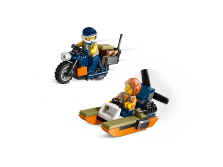 Klocki Lego City 60437 Helikopter badaczy dżungli w bazie, 881 elementów, oryginalne klocki, dla wielbicieli przygód