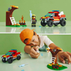 Klocki LEGO 60393, Samochód strażacki 4x4 i figurka, Misja ratunkowa, 97 elementów, wysoka jakość, dla dzieci w wieku 5+, idealne na prezent