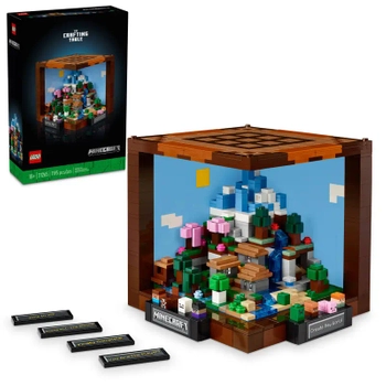 Klocki Lego Minecraft 21265 Stół warsztatowy, 1195 elementów, oryginalne klocki dla starszych dzieci