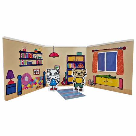 Kicia Kocia Domek Książka Interaktywna – Wyjmowane Figurki i Mebelki Anita Głowińska