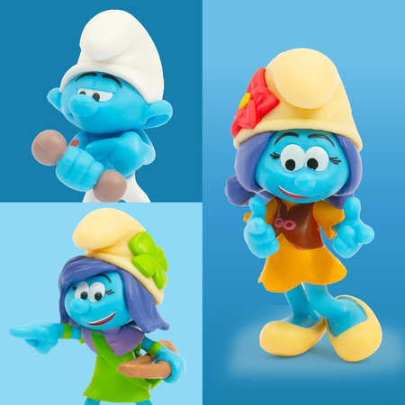 Smerfy, Figurki zestaw kolekcjonerski 6 szt.: Gargamel, Pracuś, Siłacz, Ważniak, Gradobitka, Lily